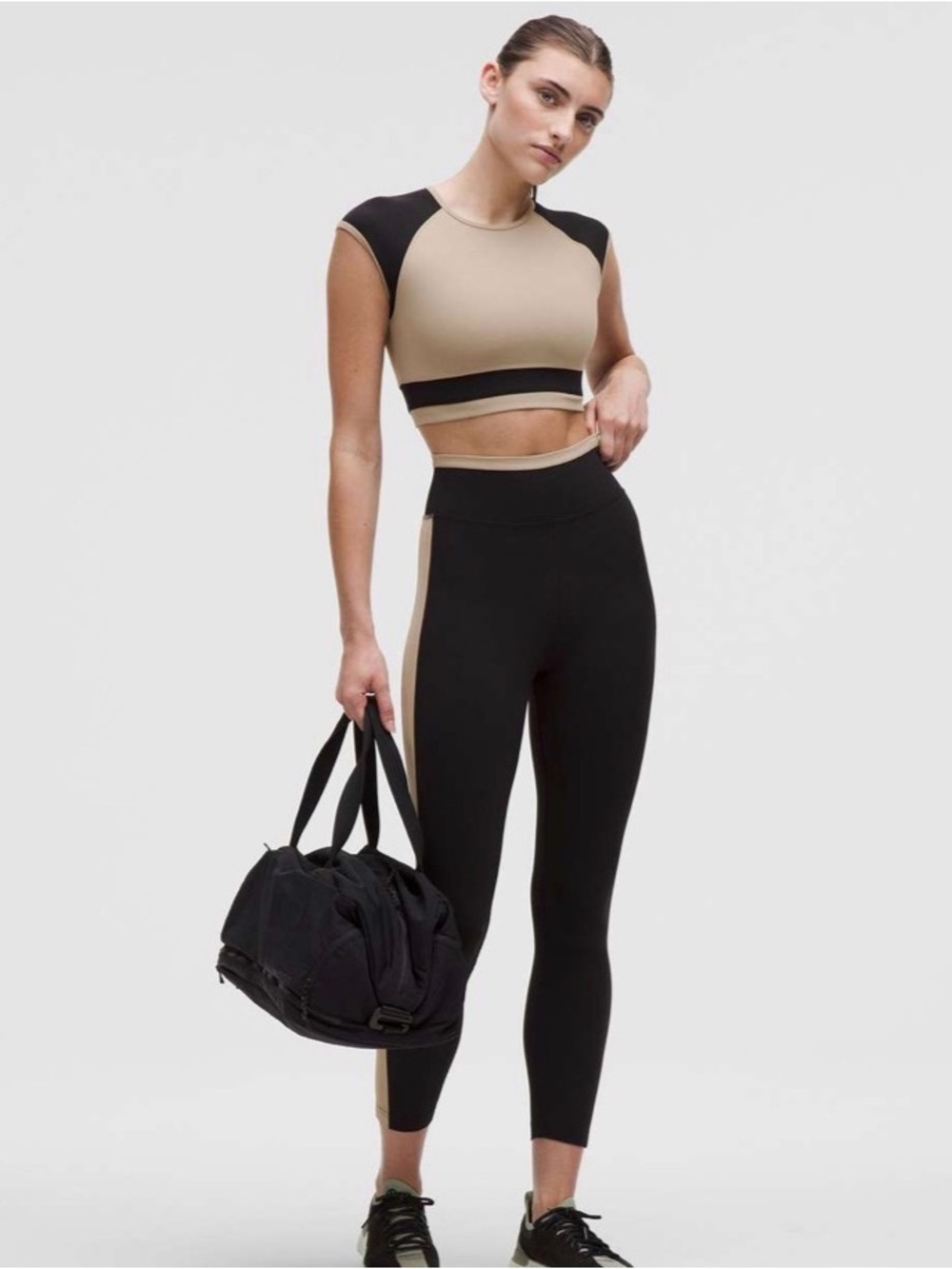 Lululemon Athletica Nulu Cropped Short-Sleeve Shirt *Retro Remix - Picture 6 of 6